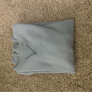 blue xxs aerie waffle knit sweater 💙